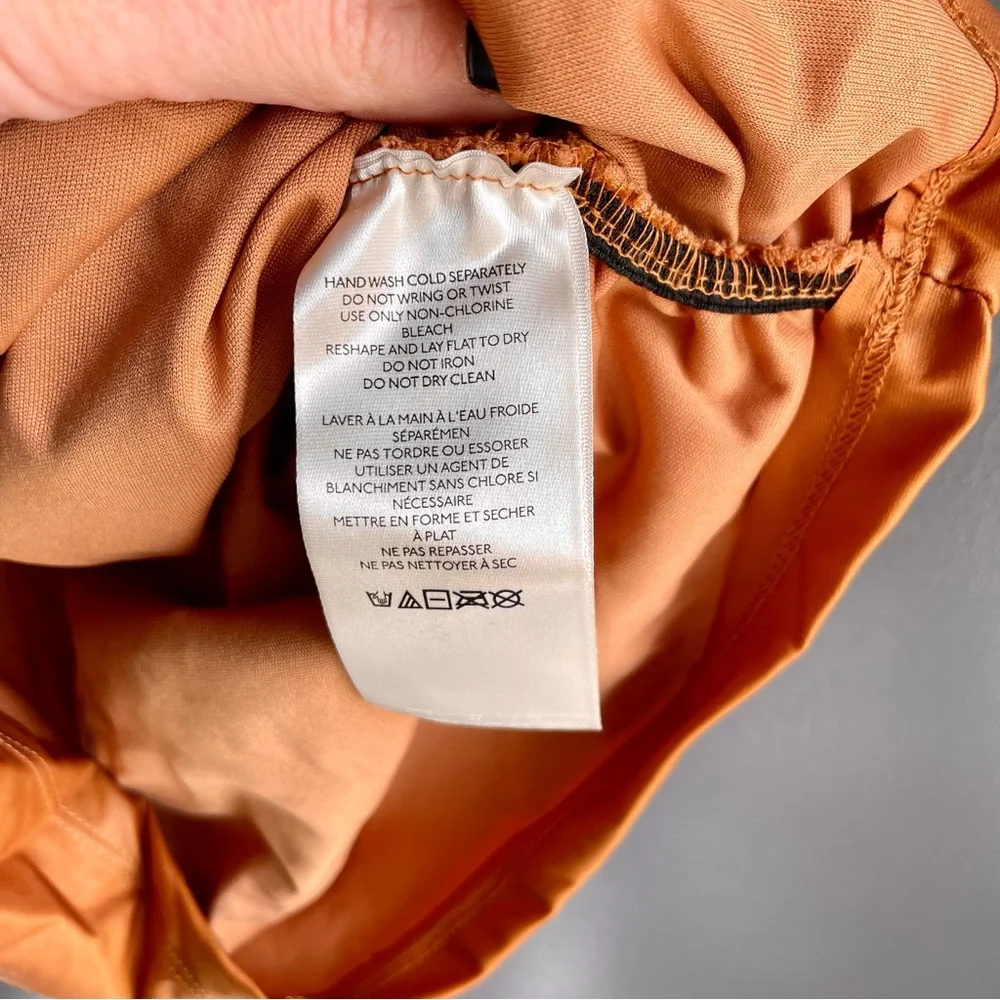 Free People Scrunched Tan Crop Tank Top Shirt Women - Picture 7 of 7